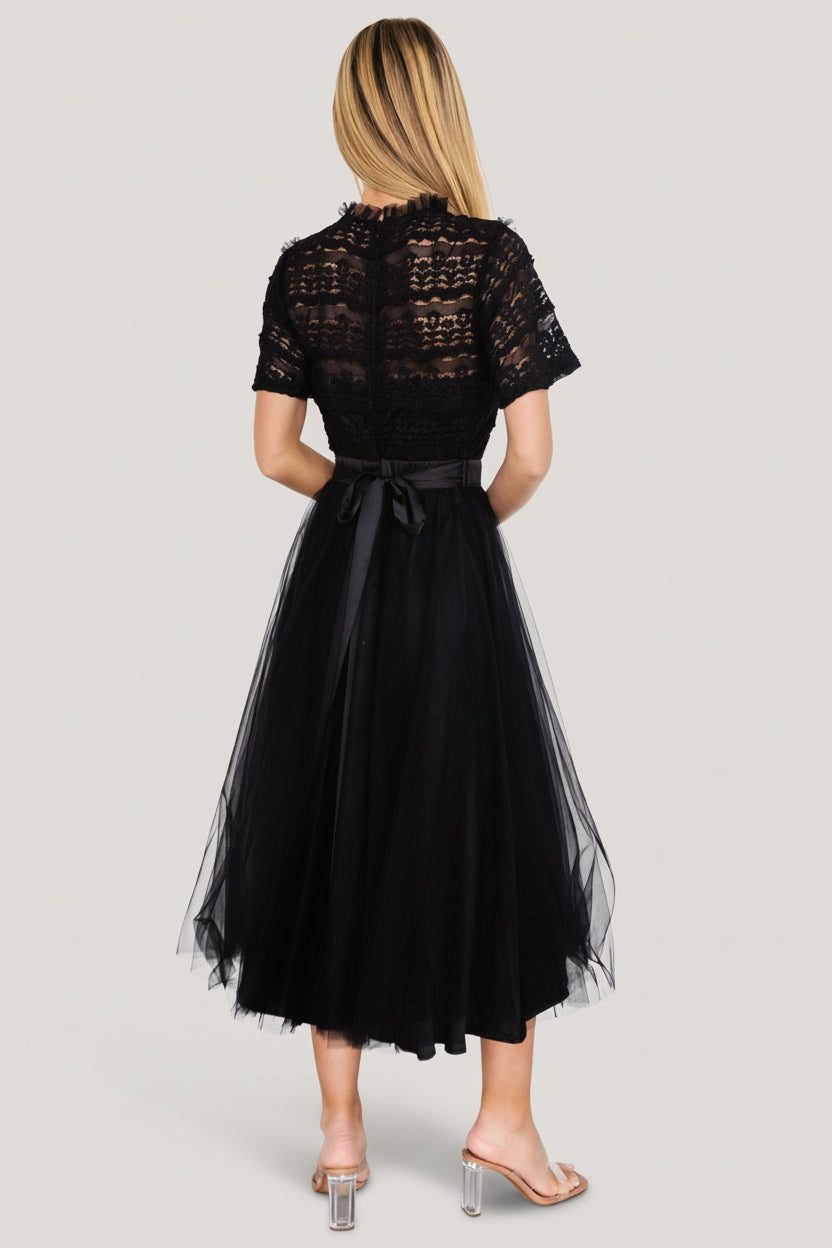 Darcy Tulle Midi Dress | Baltic Born Black