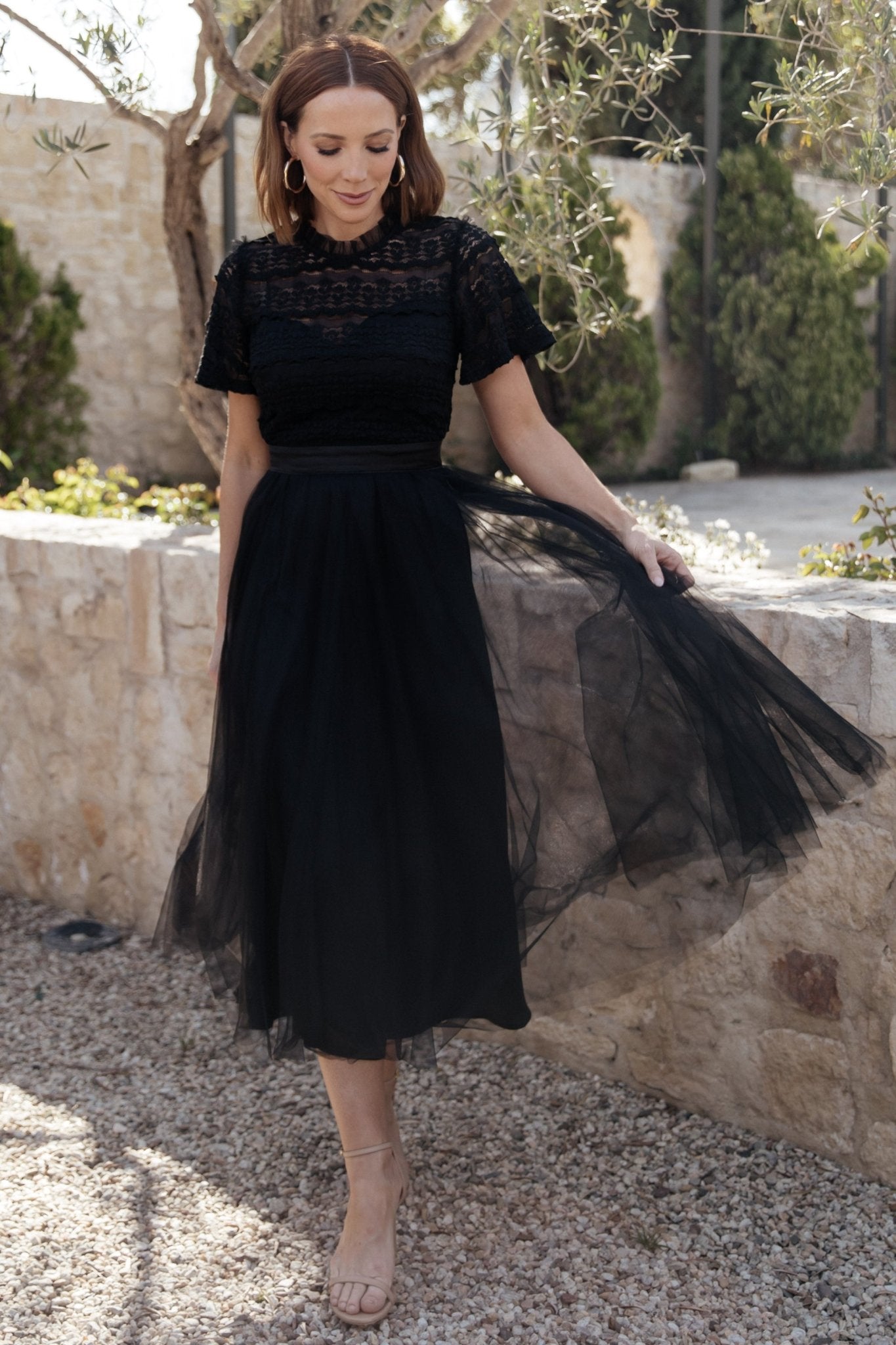 Darcy Tulle Midi Dress | Baltic Born Black