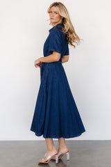 Janelle Midi Dress | Baltic Born Denim Blue