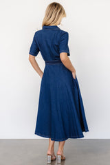 Janelle Midi Dress | Baltic Born Denim Blue