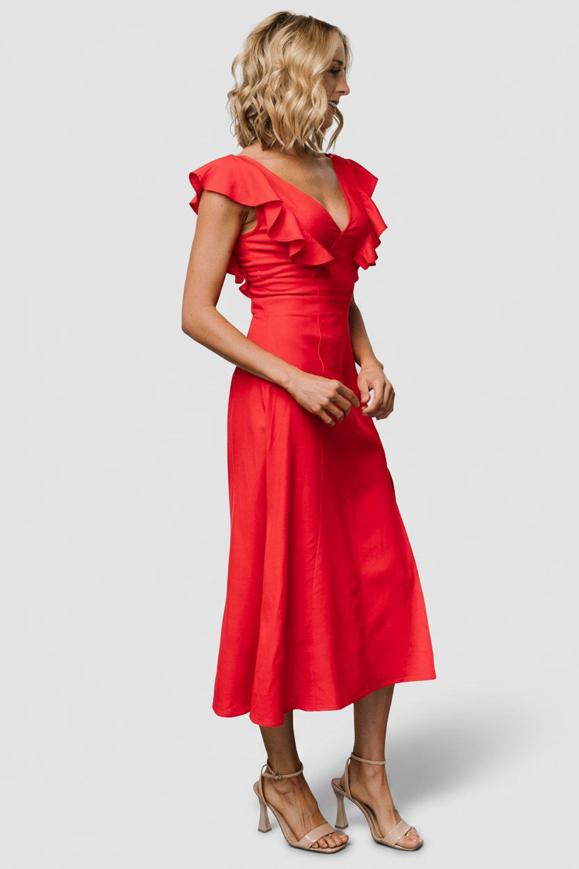 Elena Midi Dress | Baltic Born Red