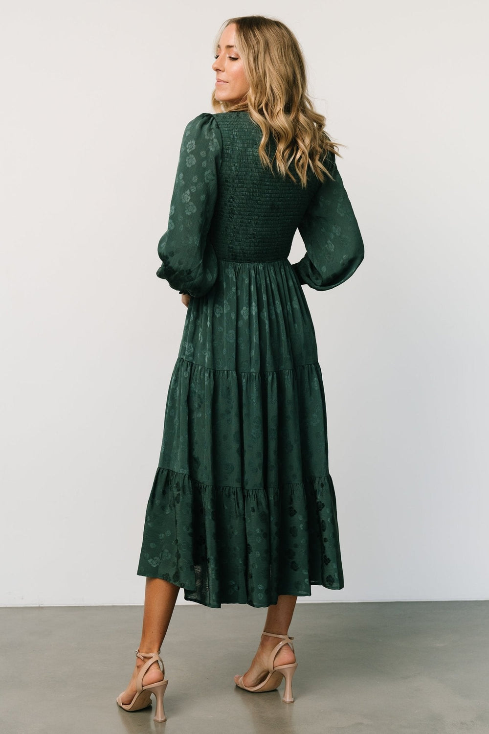 Stockholm Smocked Dress | Baltic Born Dark Green