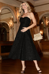 Selene Strapless Midi Dress | Baltic Born Black