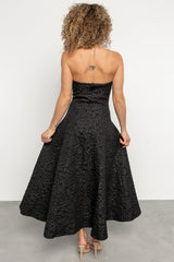 Selene Strapless Midi Dress | Baltic Born Black