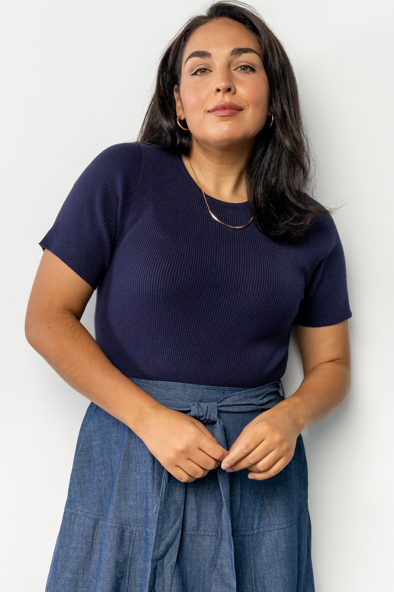 Olina Midi Dress | Baltic Born Chambray + Navy