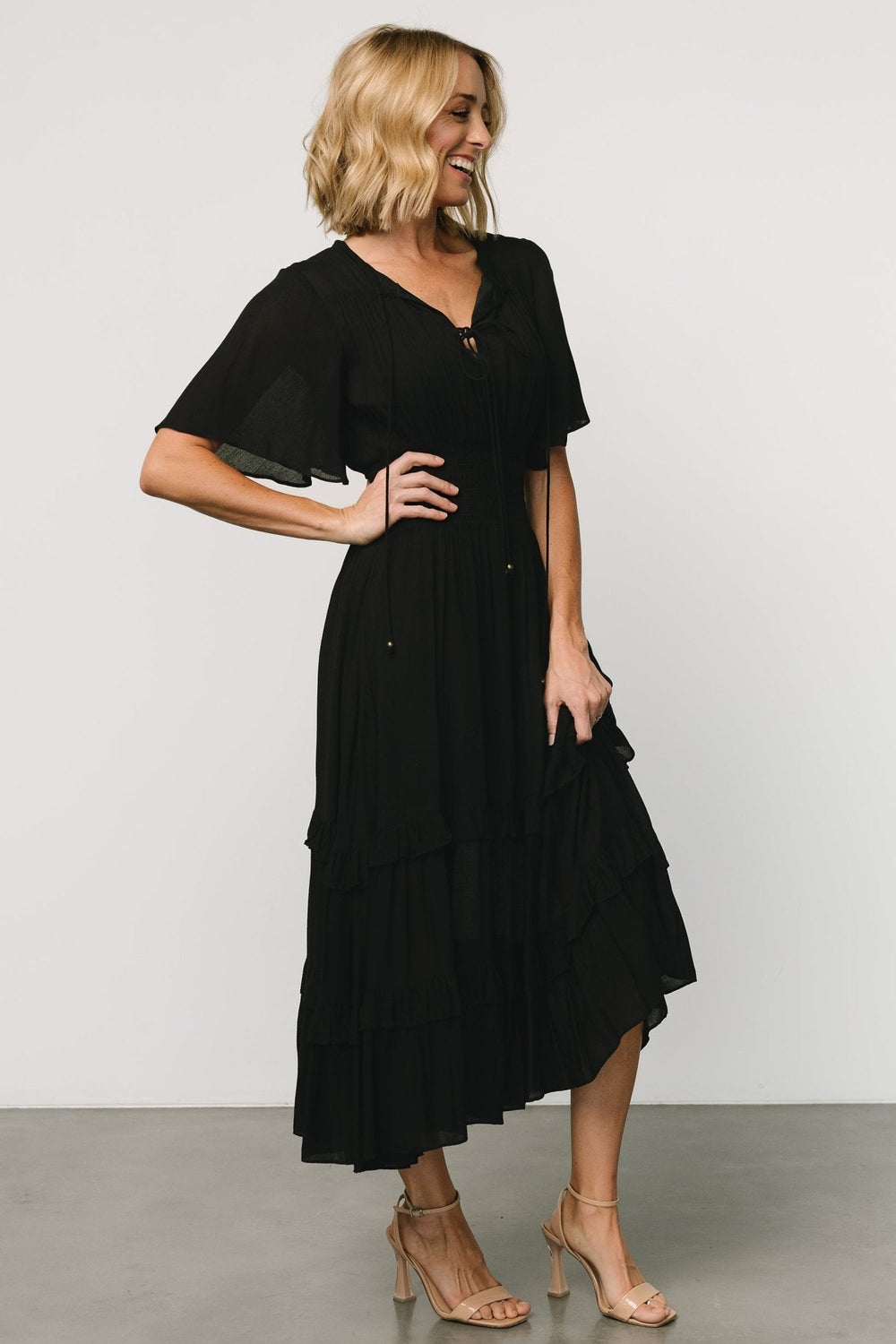 Spell Boho Midi Dress | Baltic Born Black