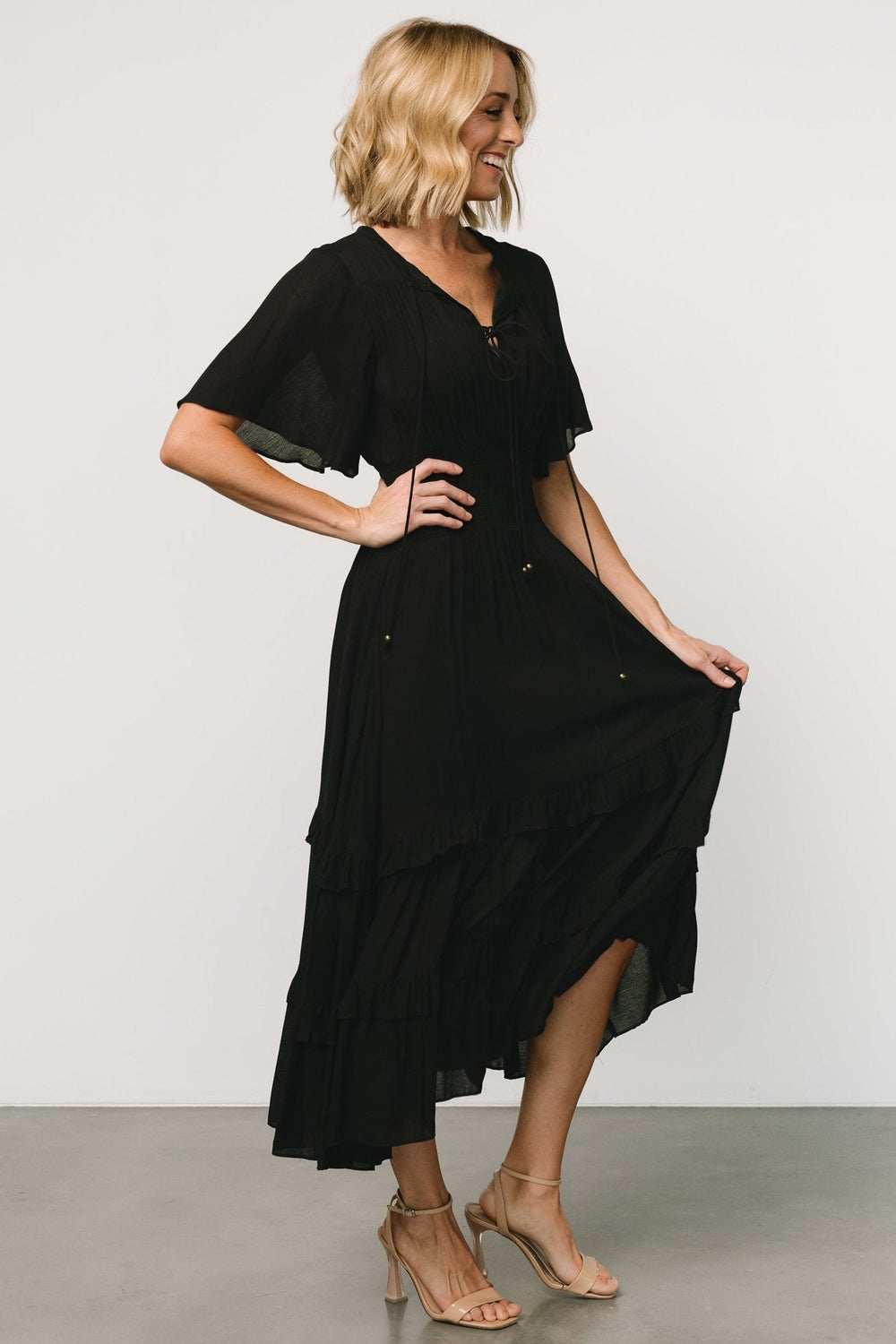 Spell Boho Midi Dress | Baltic Born Black