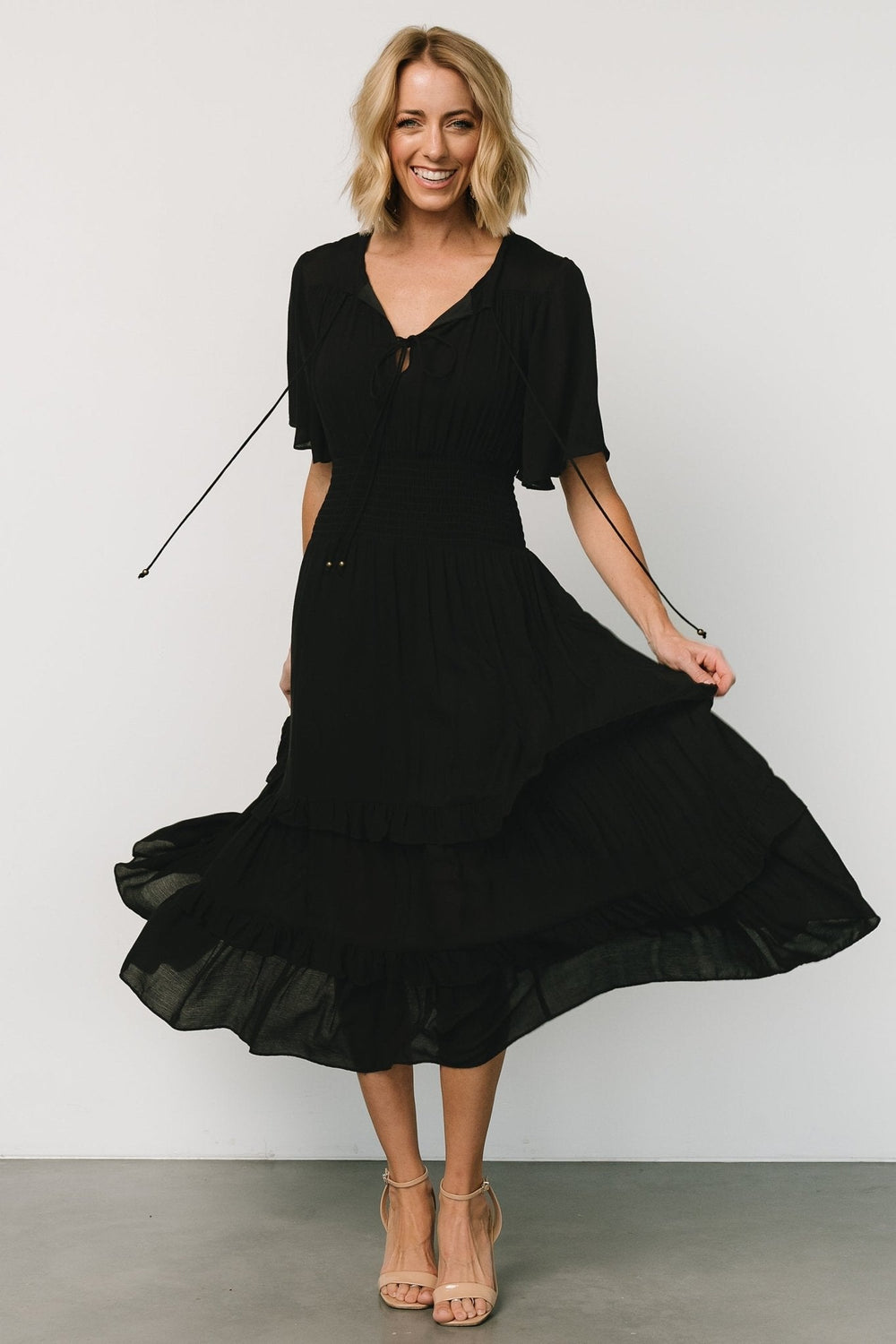 Spell Boho Midi Dress | Baltic Born Black