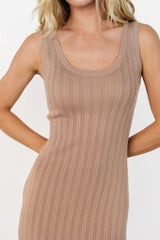 Rue Ribbed Midi Dress | Baltic Born Natural