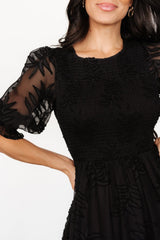 Nellie Smocked Midi Dress | Baltic Born Black