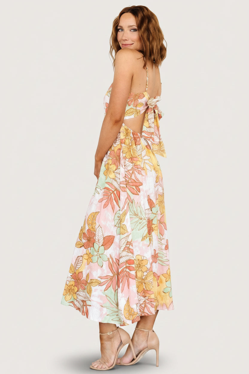 Hilo Back Tie Maxi Dress | Baltic Born Multi