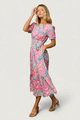 Myers Dress | Baltic Born Blue + Pink Floral