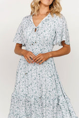 Spell Boho Midi Dress | Baltic Born White + Sage