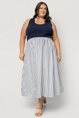 Marbella Tank Dress | Baltic Born Navy Stripe