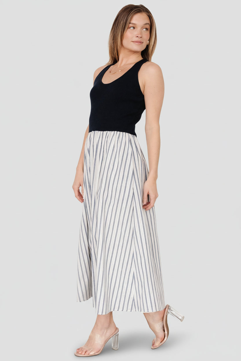 Marbella Tank Dress | Baltic Born Navy Stripe