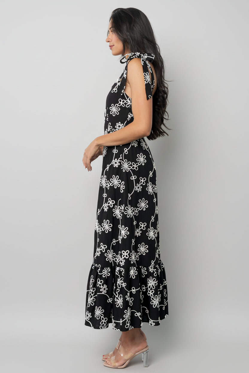 Amor Midi Dress | Baltic Born Black + Ivory Floral