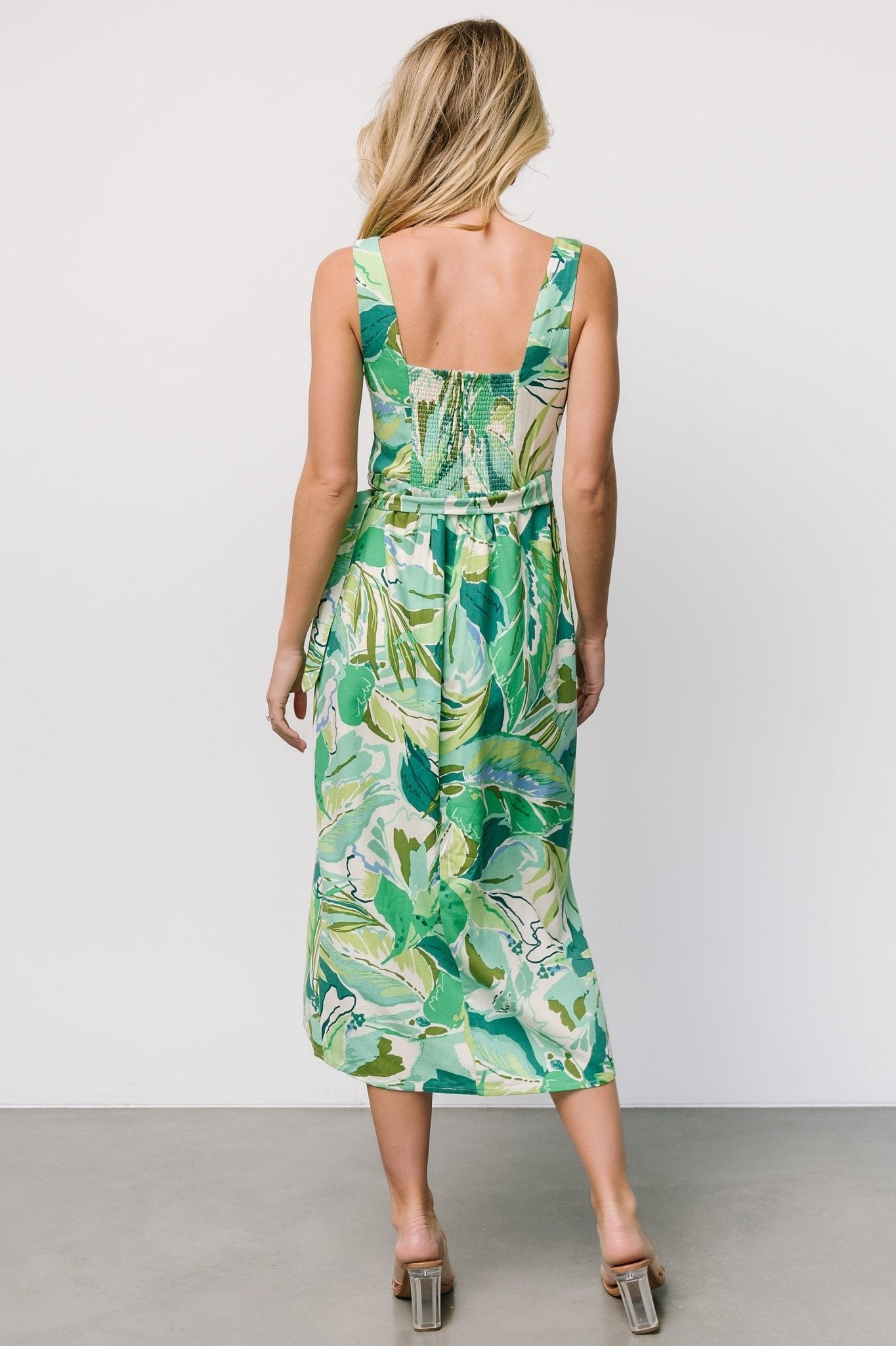 Latonya Faux Wrap Dress | Baltic Born Green Multi