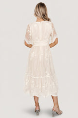 Clarisa Lace Midi Dress | Baltic Born Vintage Cream