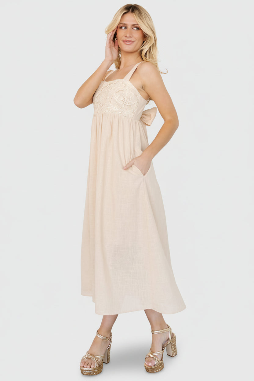 Mia Tie Back Dress | Baltic Born Natural