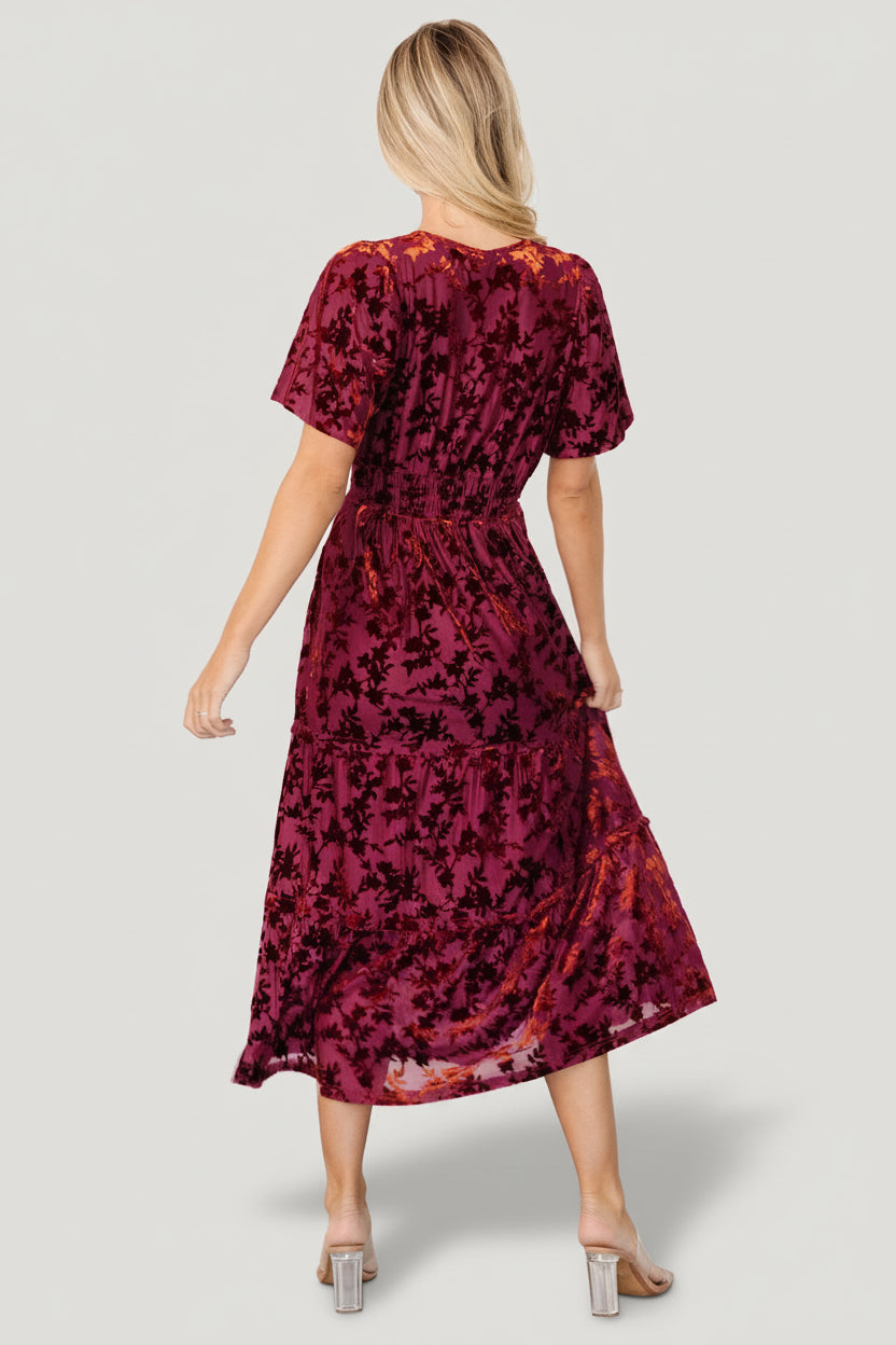 Bronwyn Velvet Dress | Baltic Born Rust
