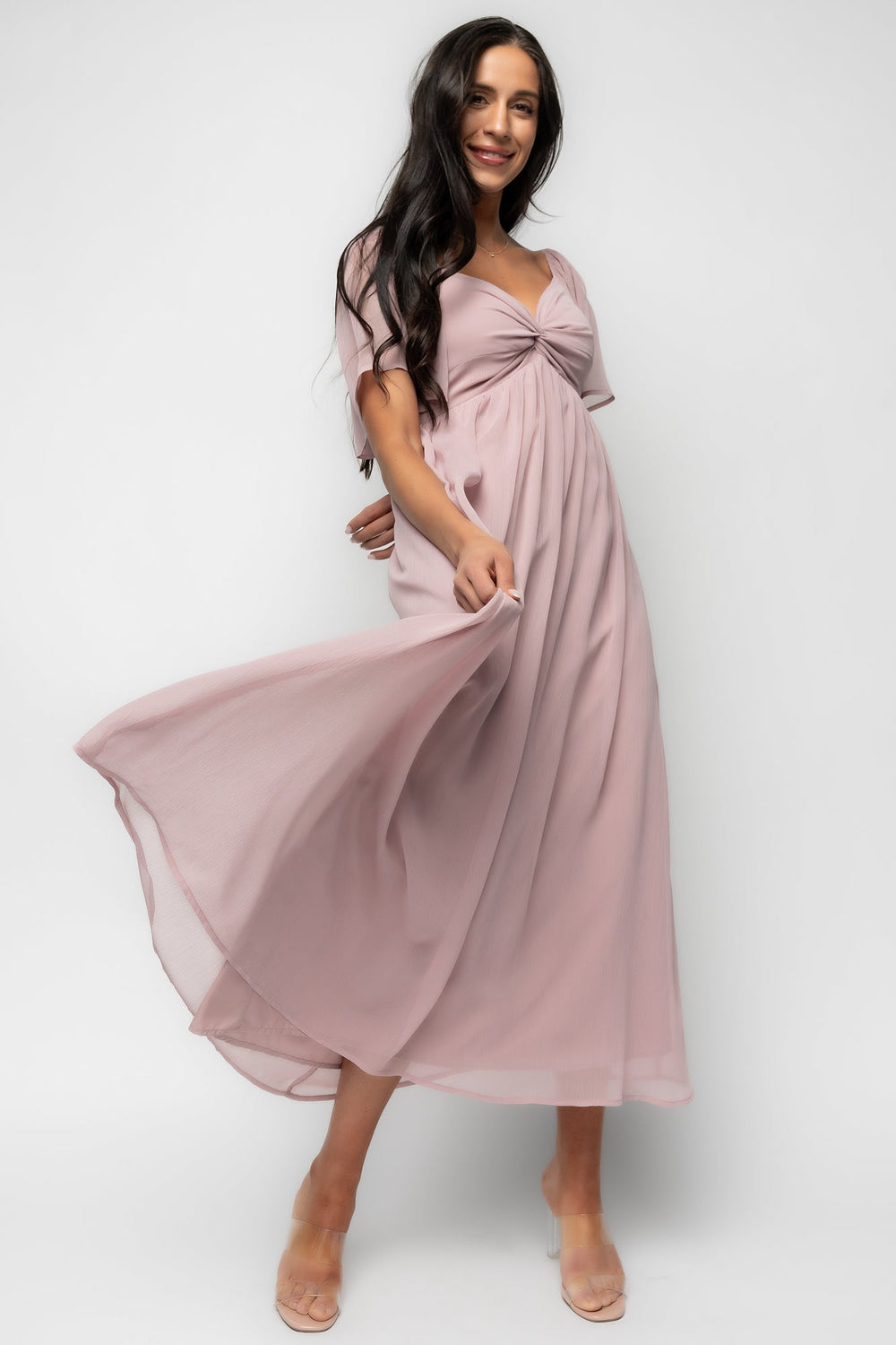 Nora Midi Dress | Baltic Born Dusty Mauve