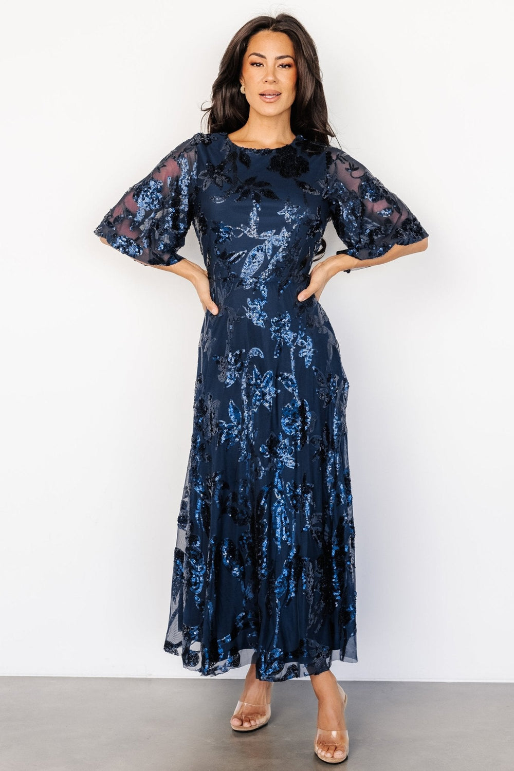 Lucy Sequin Dress | Baltic Born Navy