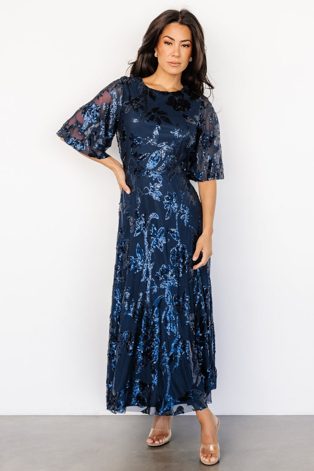 Lucy Sequin Dress | Baltic Born Navy