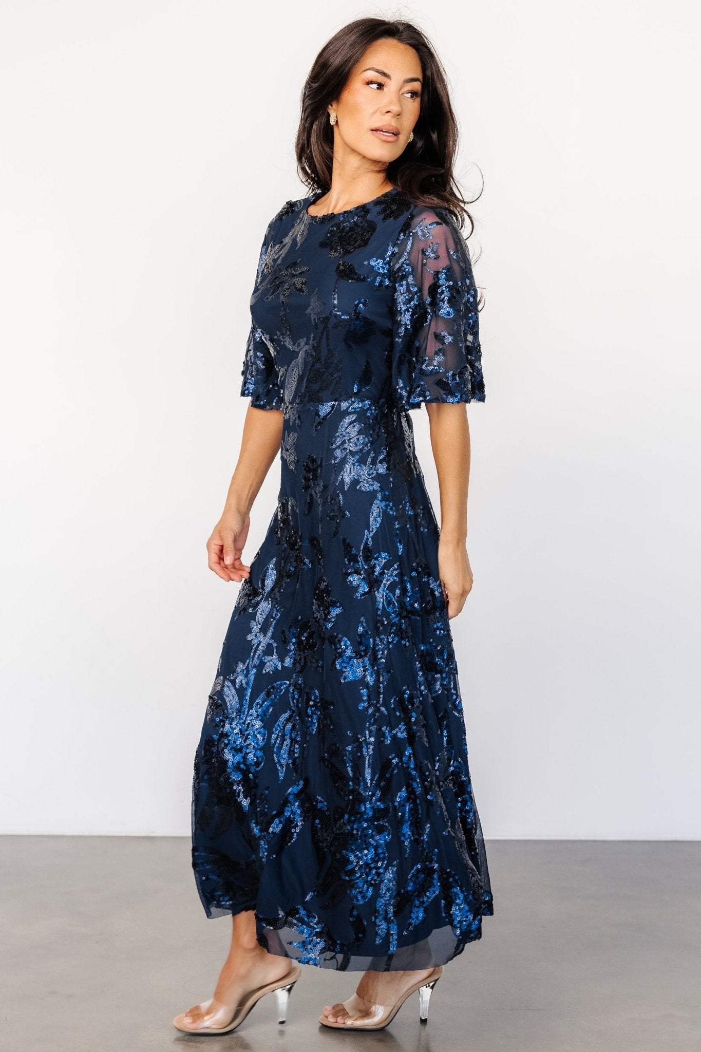 Lucy Sequin Dress | Baltic Born Navy