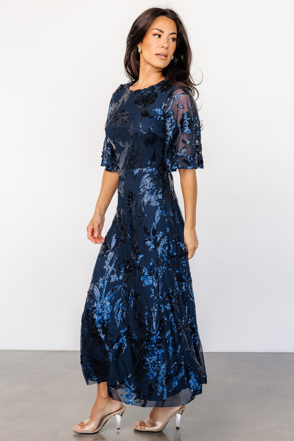 Lucy Sequin Dress | Baltic Born Navy