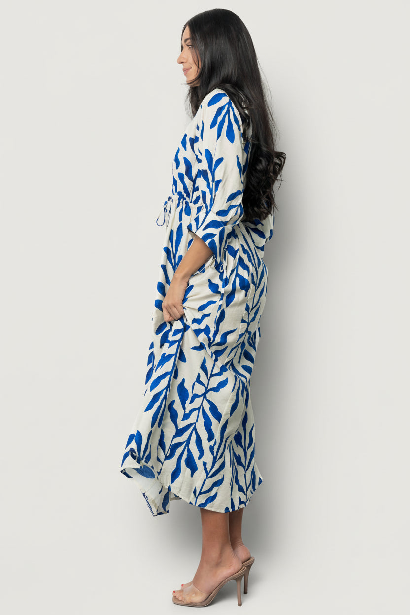 Málaga Midi Dress | Baltic Born Cobalt Print