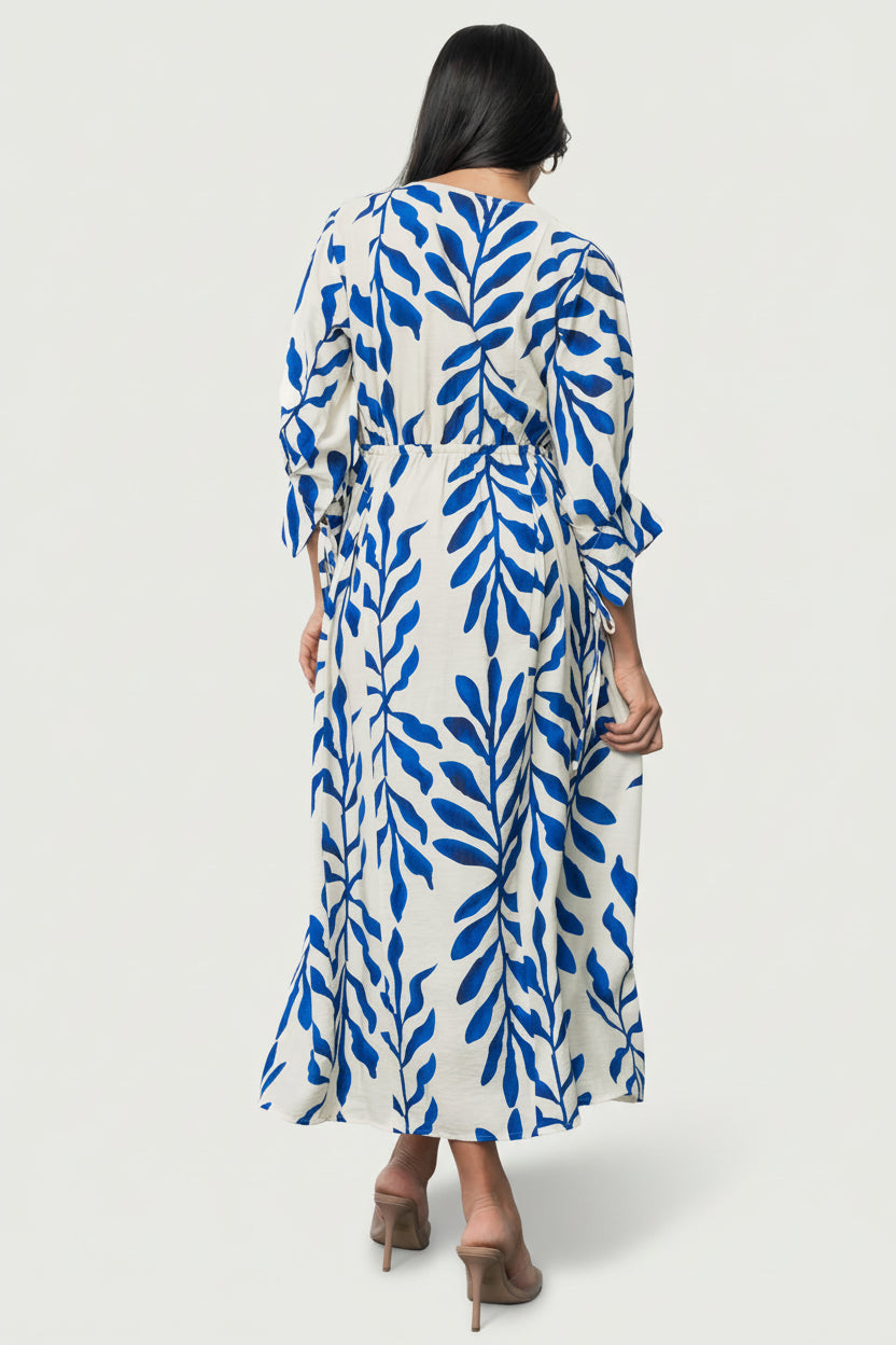Málaga Midi Dress | Baltic Born Cobalt Print