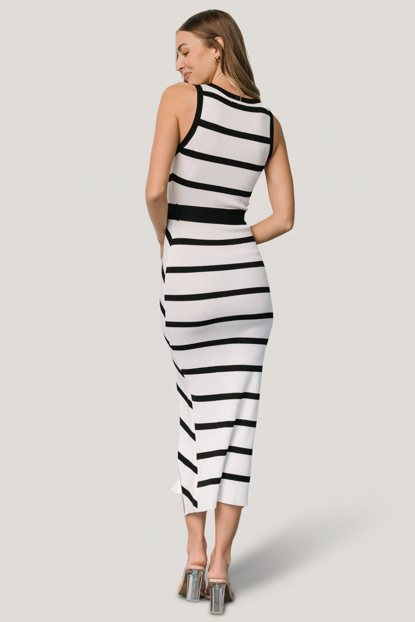 Chelsea Knit Dress | Baltic Born White + Black