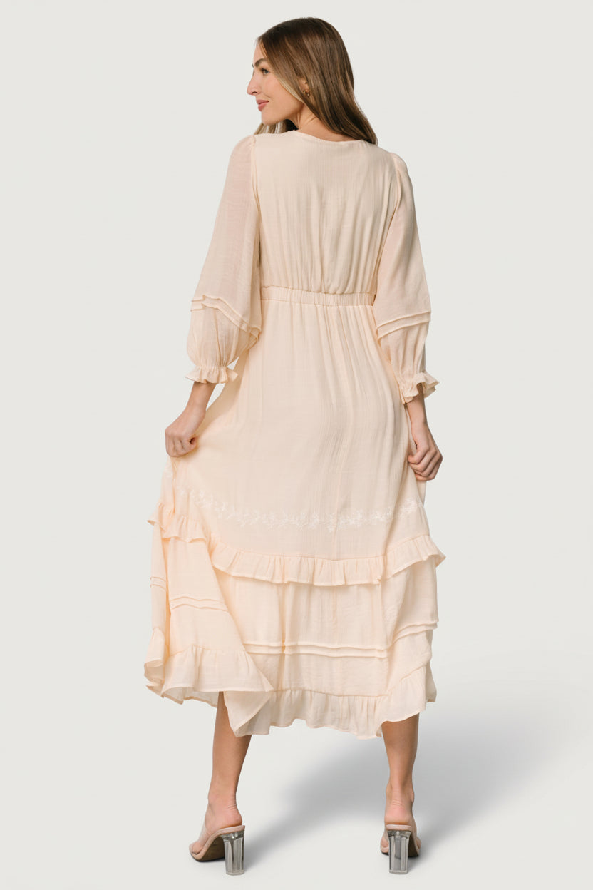 Amberlee Embroidered Dress | Baltic Born Cream