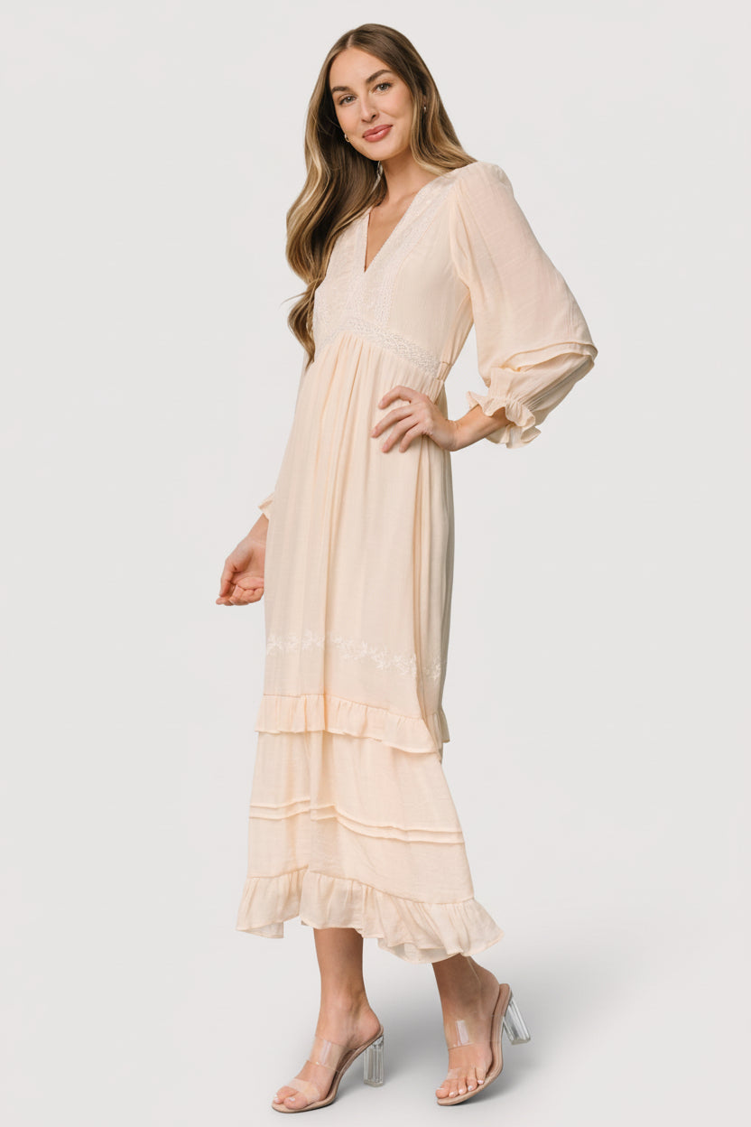Amberlee Embroidered Dress | Baltic Born Cream