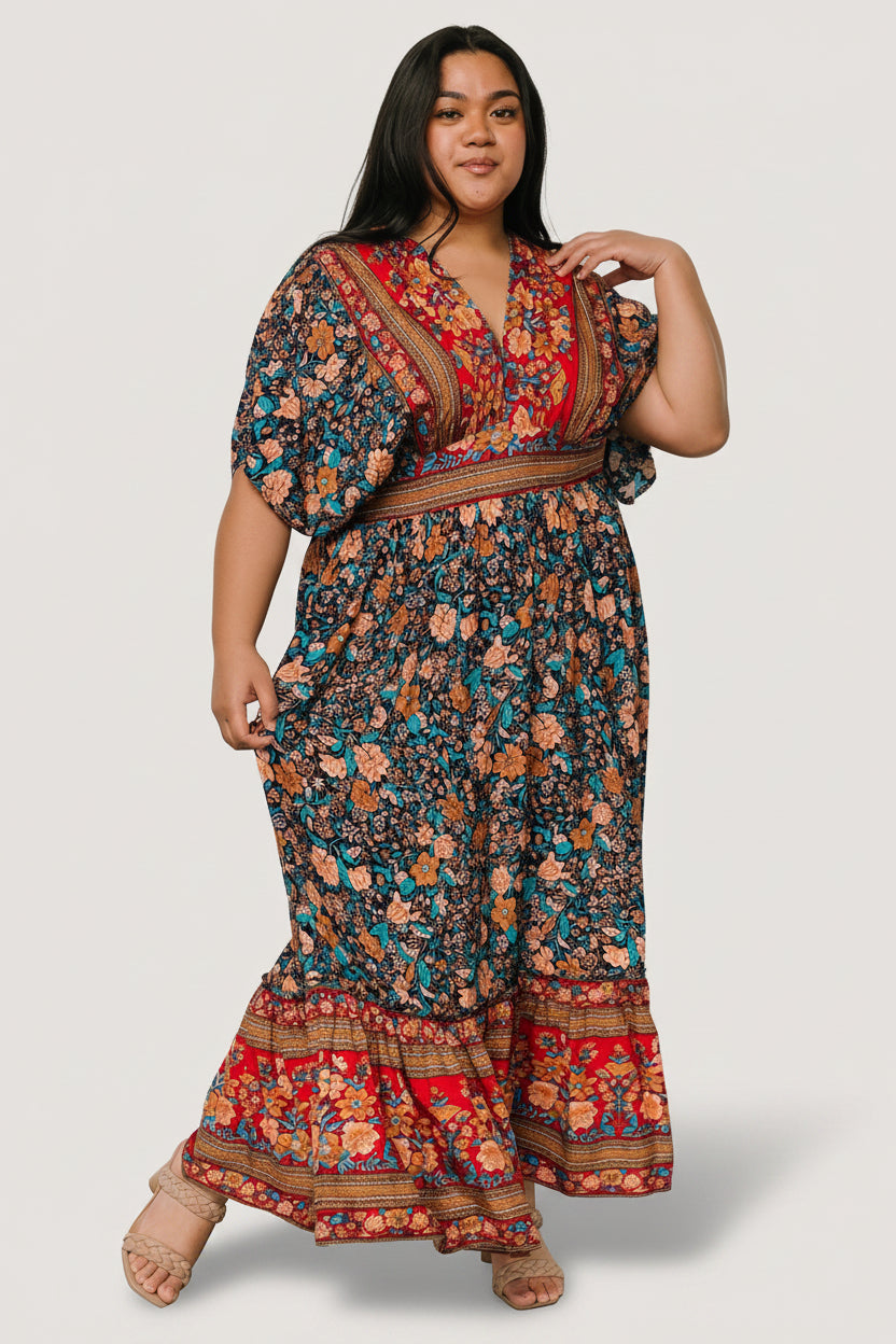 Leeanne Midi Dress | Baltic Born Navy Multi Floral