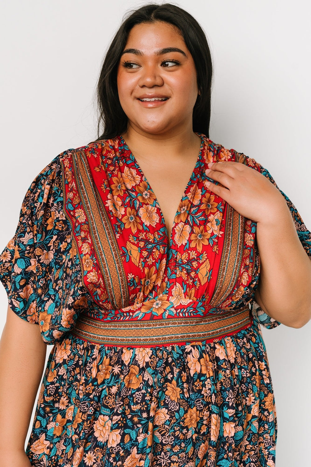 Leeanne Midi Dress | Baltic Born Navy Multi Floral