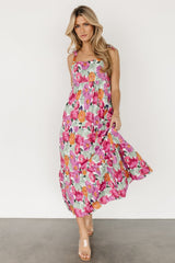 Lakewood Tie Dress | Baltic Born Pink Multi