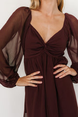 Dione Midi Dress | Baltic Born Mahogany