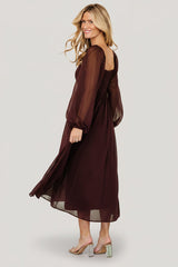 Dione Midi Dress | Baltic Born Mahogany