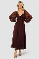 Dione Midi Dress | Baltic Born Mahogany
