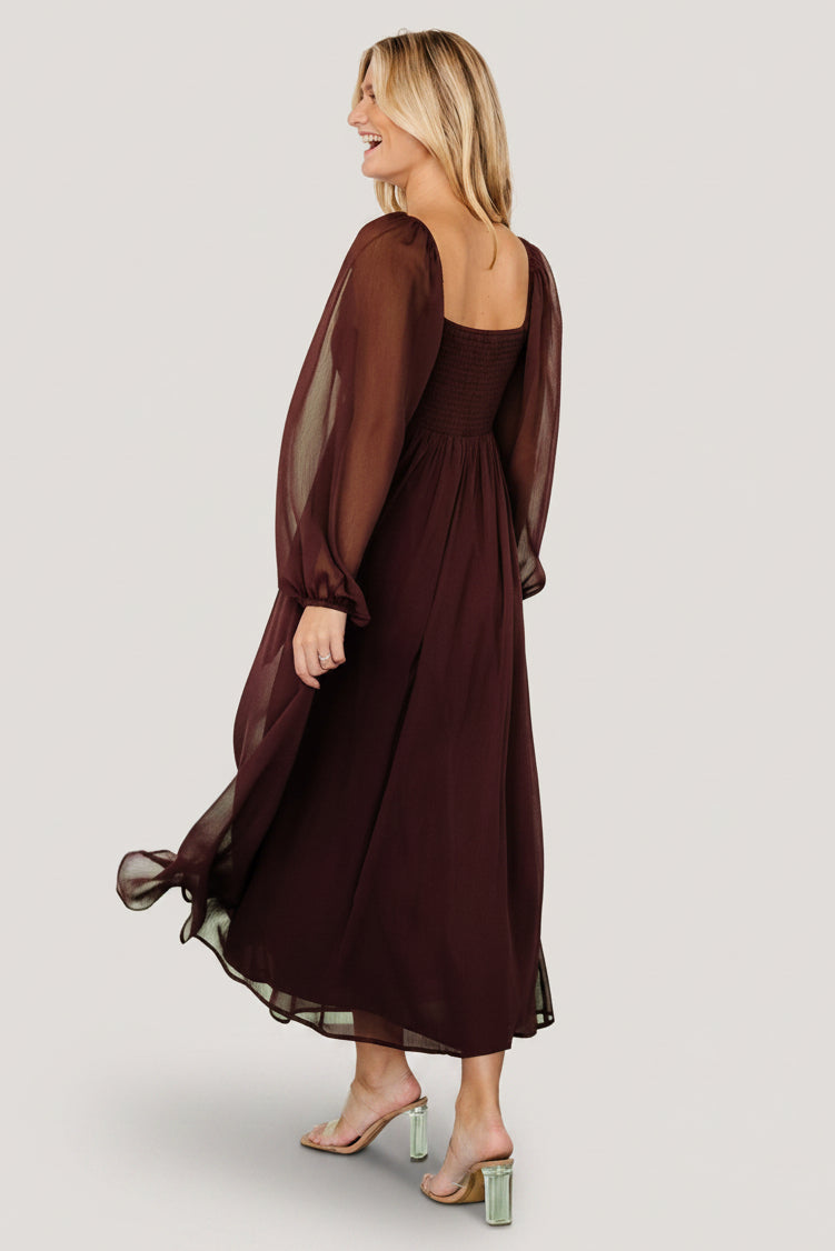 Dione Midi Dress | Baltic Born Mahogany
