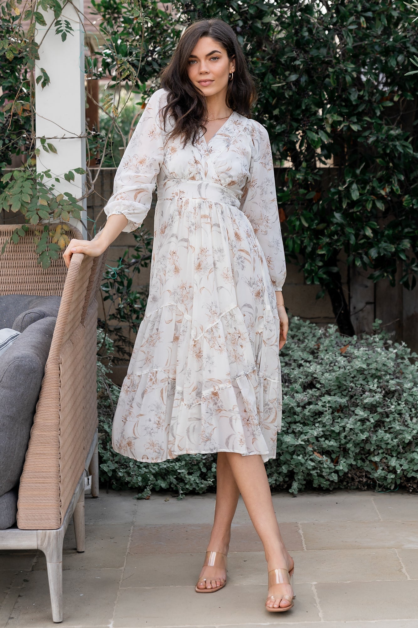 Raven Midi Dress | Baltic Born Off White Floral