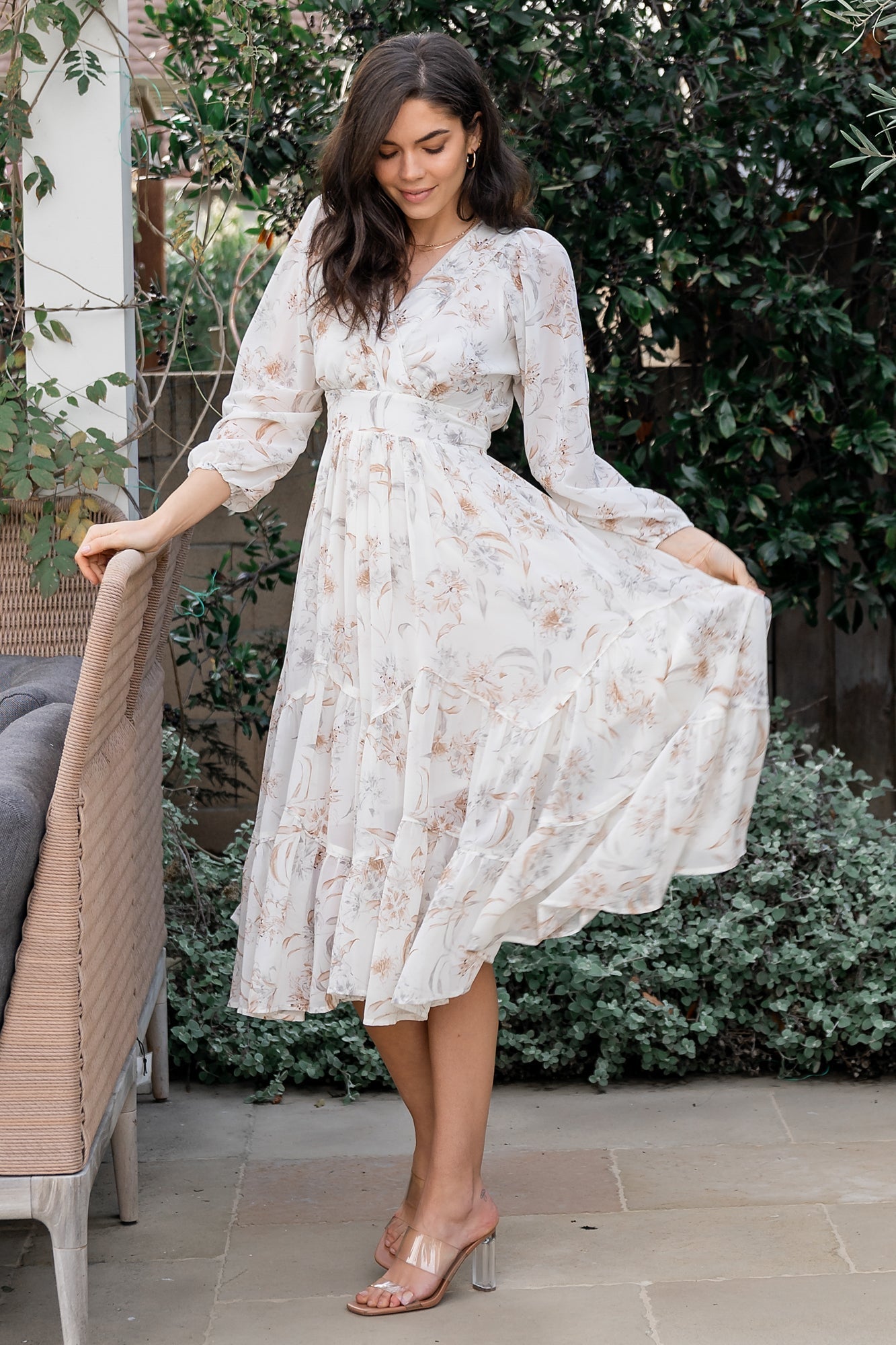 Raven Midi Dress | Baltic Born Off White Floral