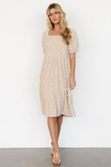 Keri Gathered Dress | Baltic Born Light Taupe