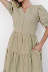 Shelby Button Top Dress | Baltic Born Sage Green