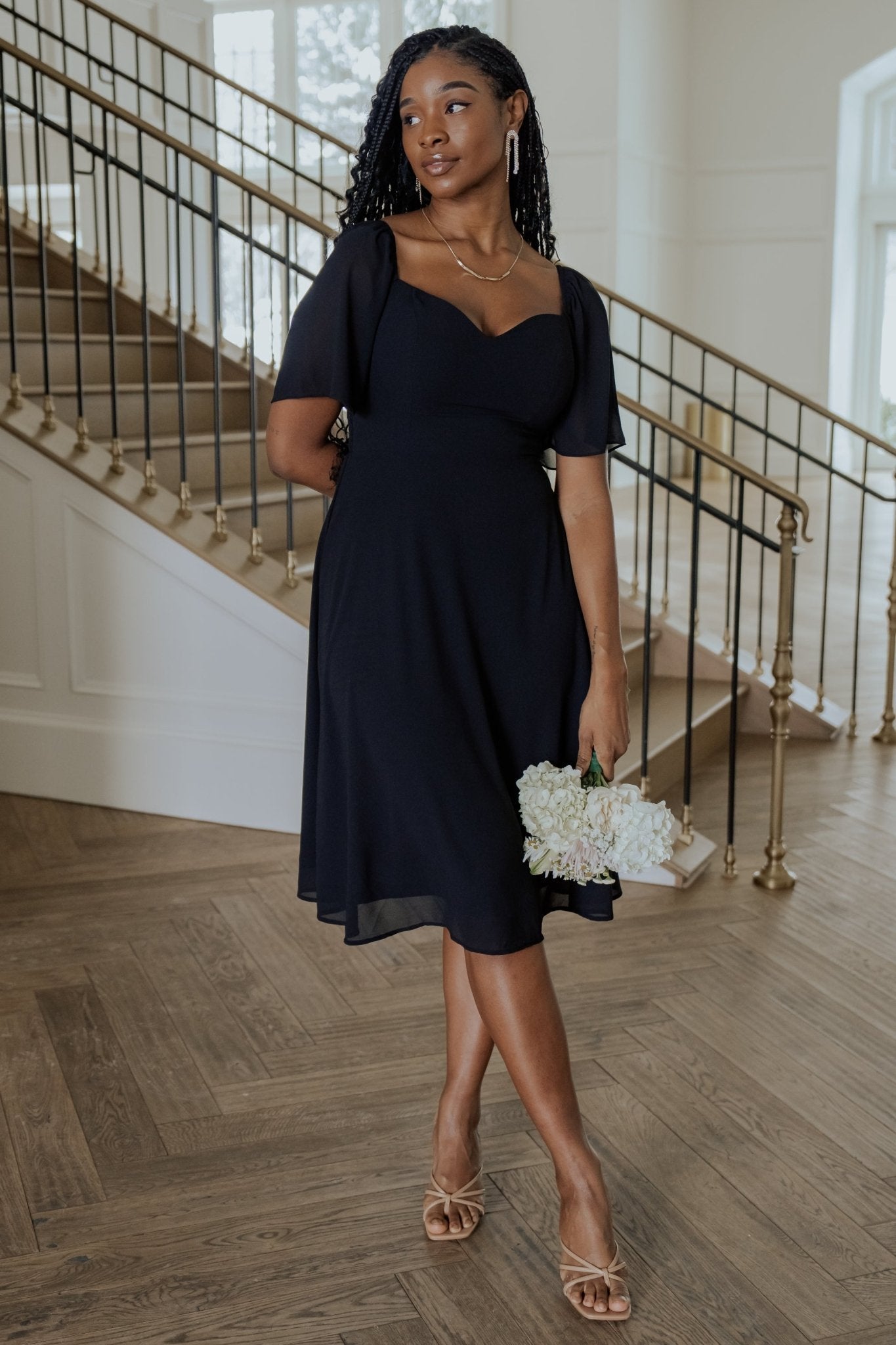 Colette Sweetheart Midi Dress | Baltic Born Black