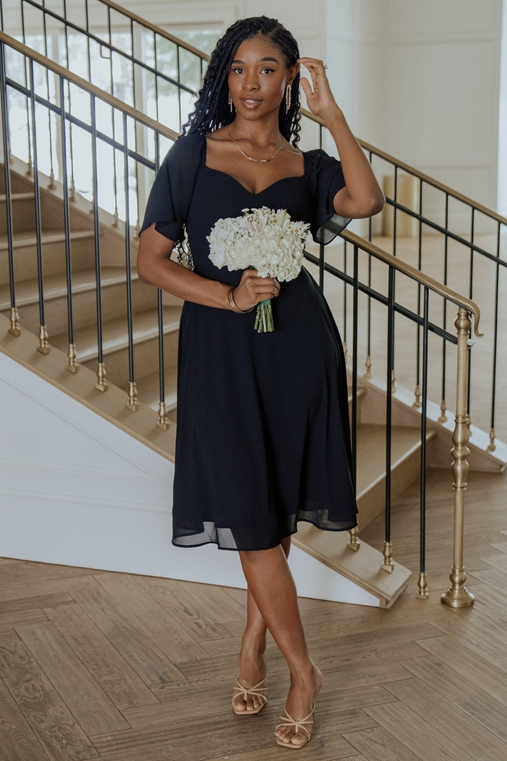 Colette Sweetheart Midi Dress | Baltic Born Black