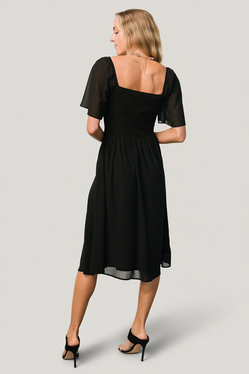 Colette Sweetheart Midi Dress | Baltic Born Black