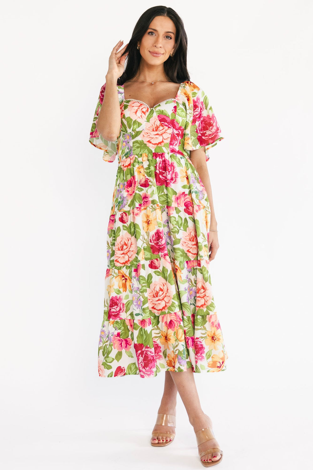 Paislee Midi Dress | Baltic Born Multi Floral