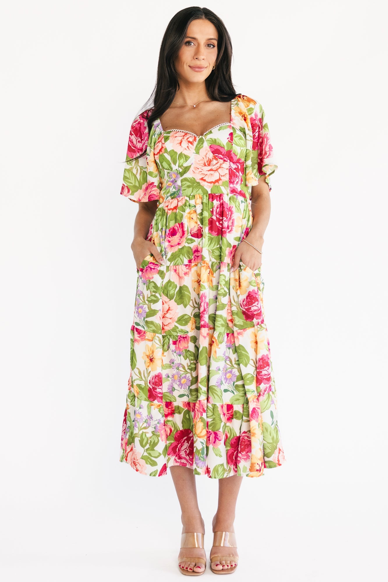 Paislee Midi Dress | Baltic Born Multi Floral